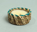 Handwoven sabai grass tea light holder
