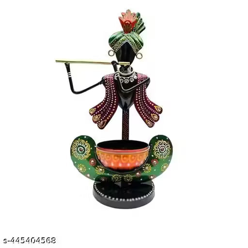 Krishna T-Light Candle Holder – Elegant Spiritual Home Décor