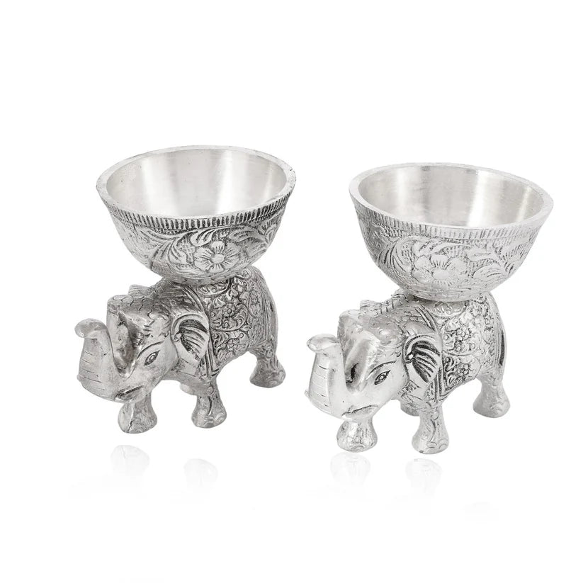 Silver Elephant Decorative Bowl – Elegant Luxury Home Décor
