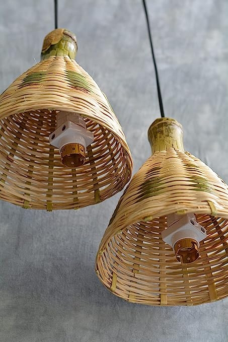 Bamboo & Cane Hanging Lamps — view 4