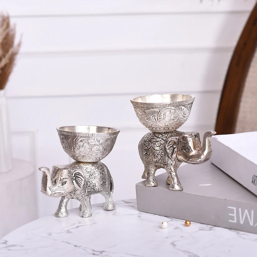Silver Elephant Bowl — view 2