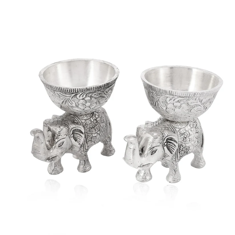 Silver Elephant Bowl
