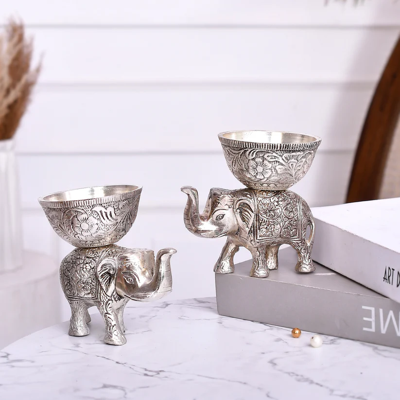 Silver Elephant Bowl — view 3