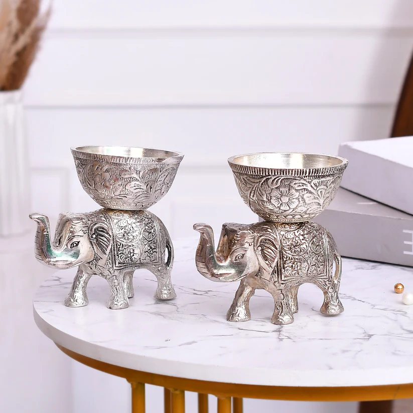 Silver Elephant Bowl — view 4